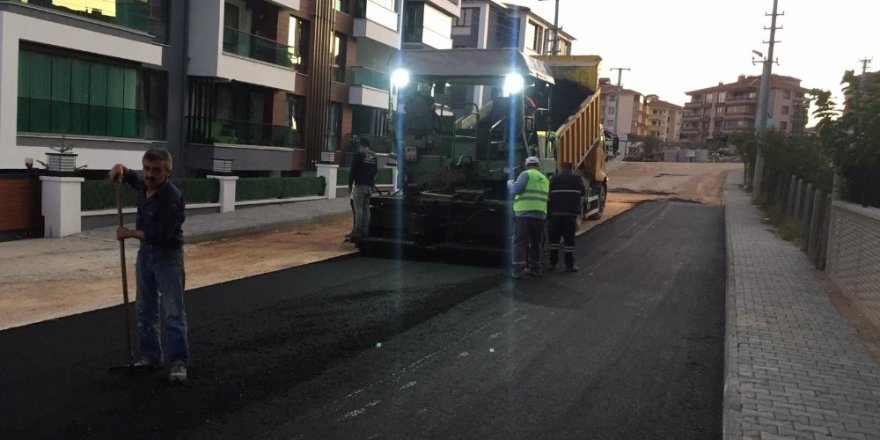 Safranbolu’da asfalt çalışması