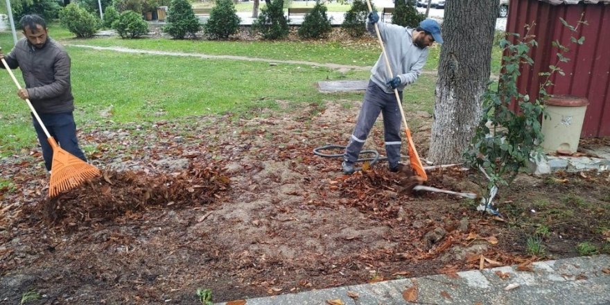 Belediye ekipleri İnönü parkında temizlik yapıldı