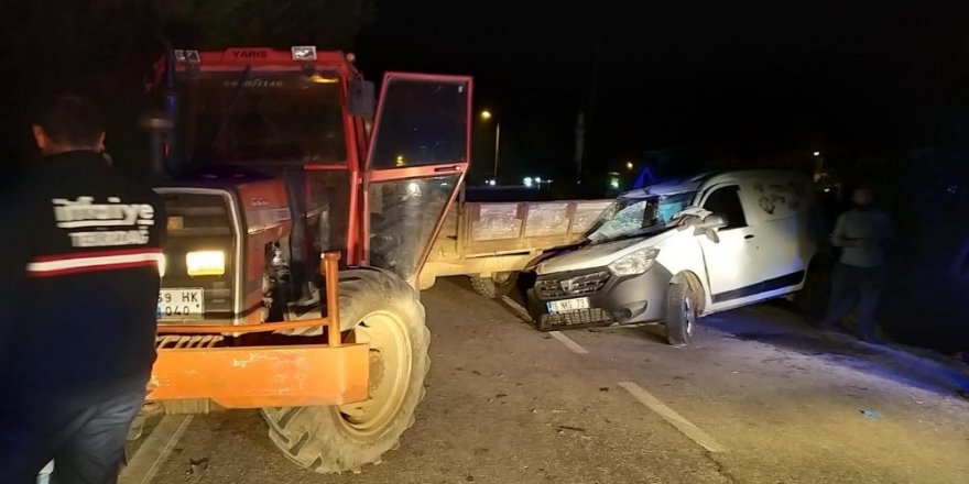 Tekirdağ’da feci kaza: 2 yaralı
