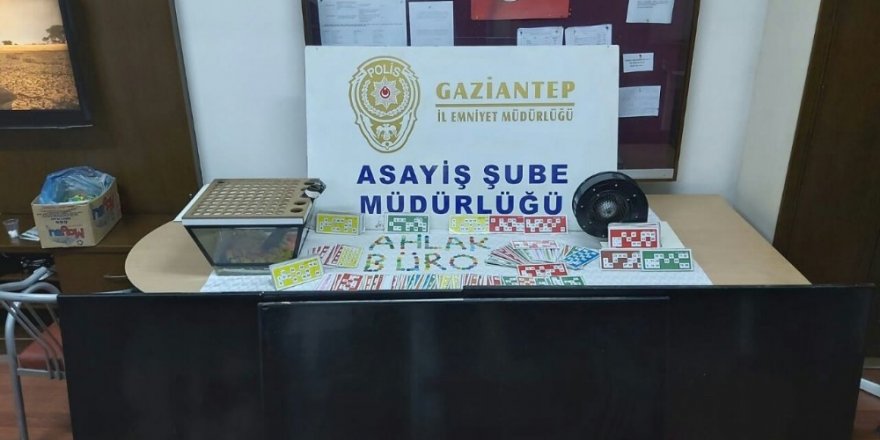 Gaziantep’te kumar baskını:7 gözaltı