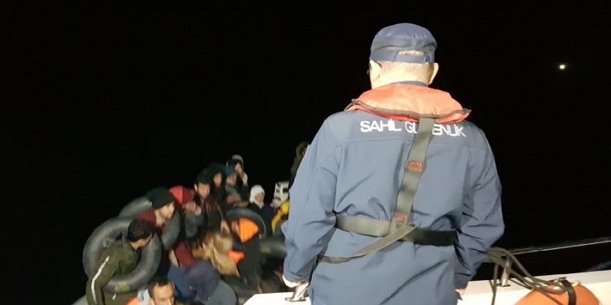Aydın açıklarında 46 düzensiz göçmen yakalandı
