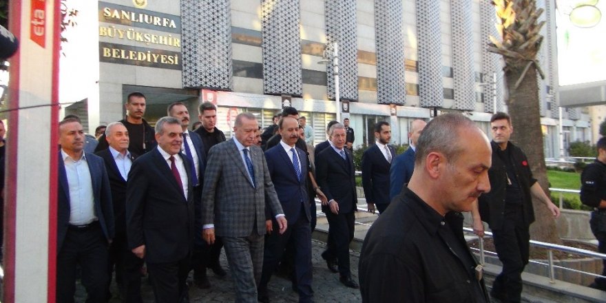 Cumhurbaşkanı Erdoğan’ın Şanlıurfa’daki temasları