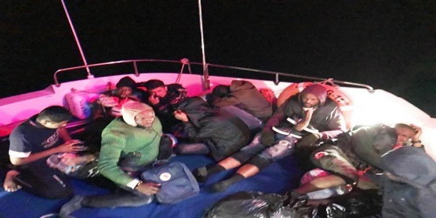 Bodrum açıklarında 18 düzensiz göçmen yakalandı