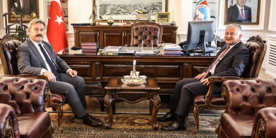 Develi Kaymakamı Murat Duru Başkan Palancıoğlu’nu ziyaret etti