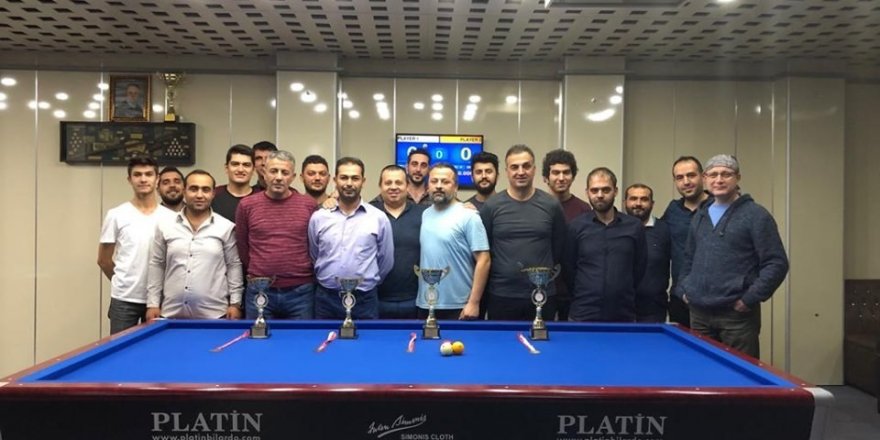 29 Ekim Cumhuriyet Kupası 3 Bant Bilardo Turnuvası tamamlandı