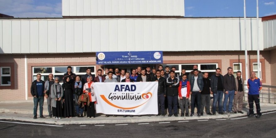 Erzurum AFAD gönüllüleriyle buluştu