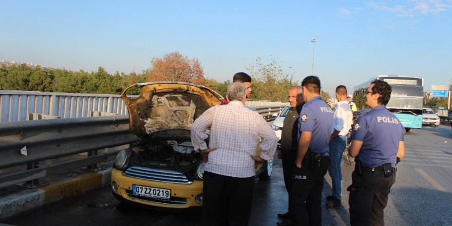6 bin liraya yaptırılan otomobil 5’inci kilometrede yandı