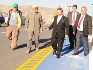 Yozgat’ta Şehrin Uygun Yerlerine Bisiklet Yolu Yapılıyor