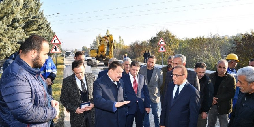 Başkan Gürkan, içme suyu isale hattında inceleme yaptı