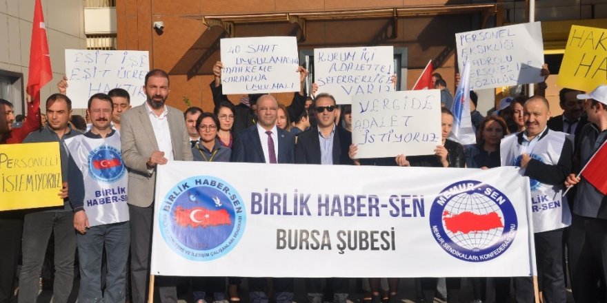 Bursa’da postacıların isyanı