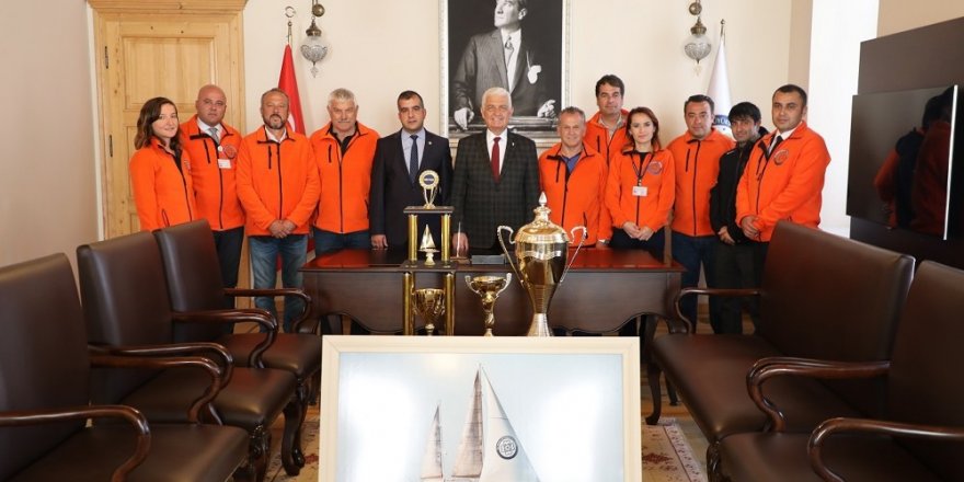 Bodrum Cup’ın başarılı ekibinden Başkan Gürün’e ziyaret