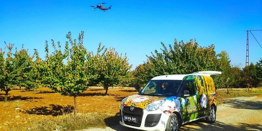 Tarım arazileri dron ile  takip ediliyor