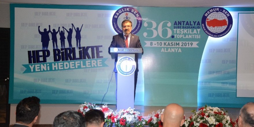 Sağlık Sen Antalya Başkanı Kuluöztürk: "Yeni hedeflerle yeniden başlayacağız"