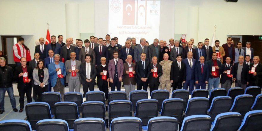 Bitlis’te 29 Kıbrıs gazisine ‘Milli Mücadele Madalyası’ verildi