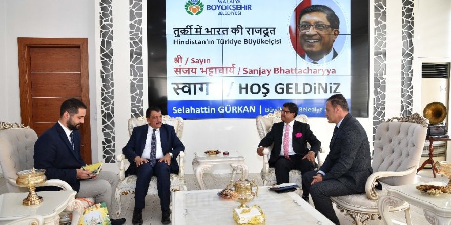Hindistan Büyükelçisi’nden Malatya Büyükşehir Belediyesi’ne ziyaret