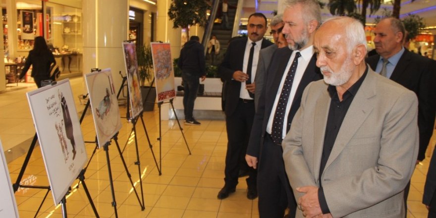 ’Çizgilerle Yemen’ Sergisinin ikincisi Kayseri’de açıldı