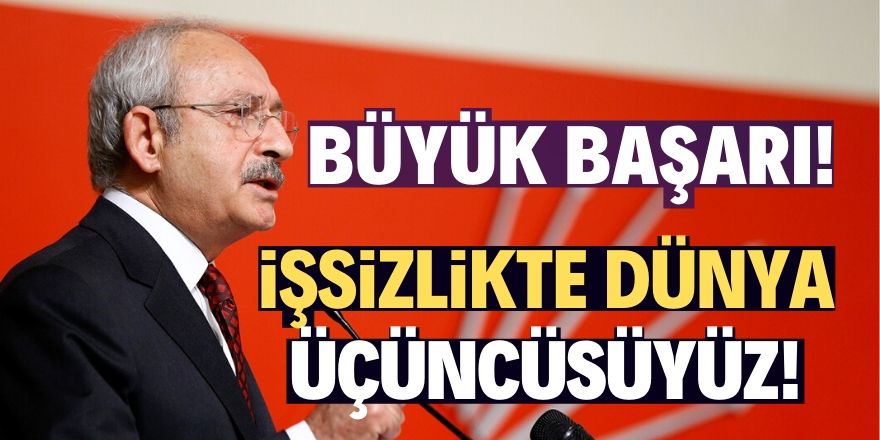 Bu konuda dünya 3'üncüsü olduk!