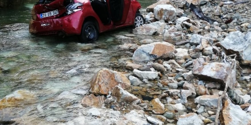 Giresun’da trafik kazası: 2 yaralı