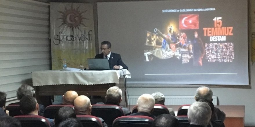 Prof. Dr. Ahmet Beşe, Güneş Vakfı’nda “Türk-Amerikan İlişkileri ve günümüze yansımaları”nı anlattı
