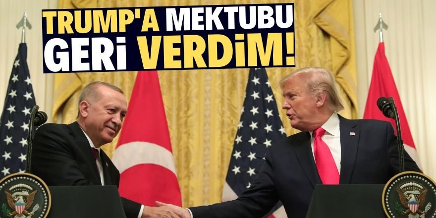 Erdoğan Trump'a takdim ettim