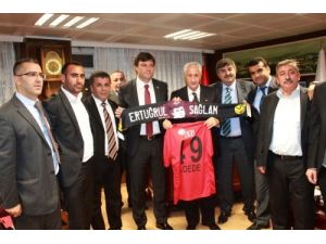 Ertuğrul Sağlam, Başkan Dede’yi Ziyaret Etti