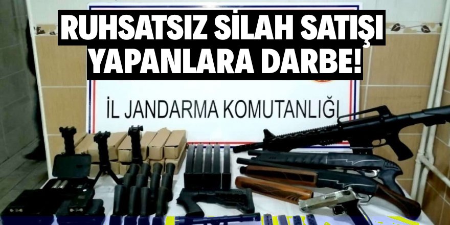 Konya’da jandarmadan ruhsatsız silah satışına darbe