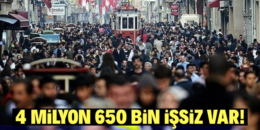 İşsizlik rakamları açıklandı