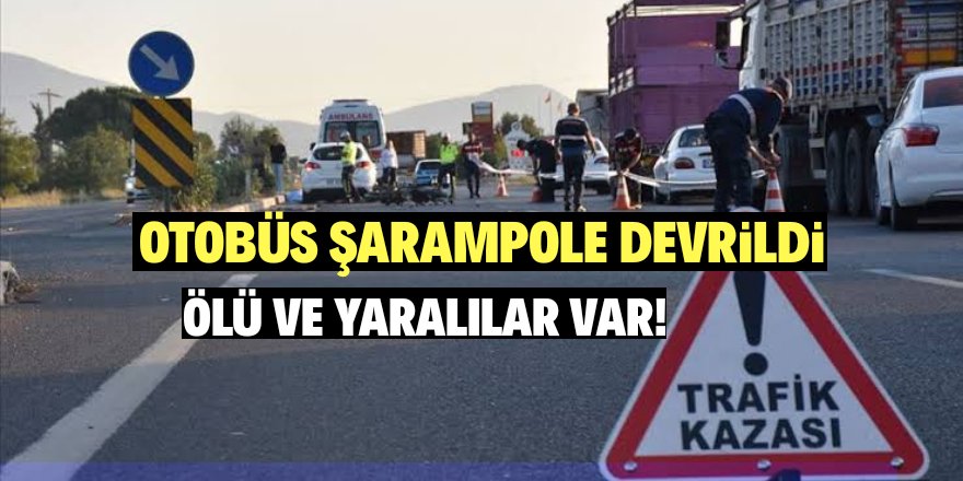 Aksaray’da otobüs şarampole devrildi: 1 ölü, 51 yaralı
