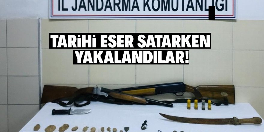 Tarihi eserlerle yakalandılar