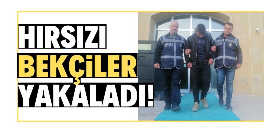 Hırsızı mahalle bekçileri yakaladı!