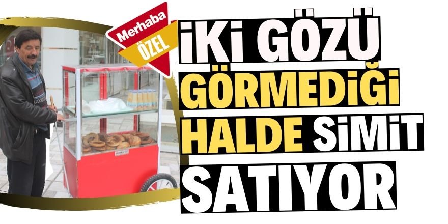 Simit satarak hayata tutunuyor