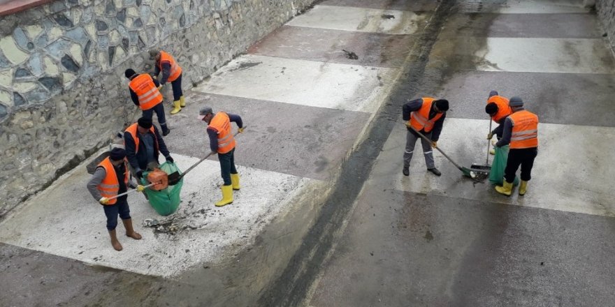 Akşehir Belediyesinden kış temizliği