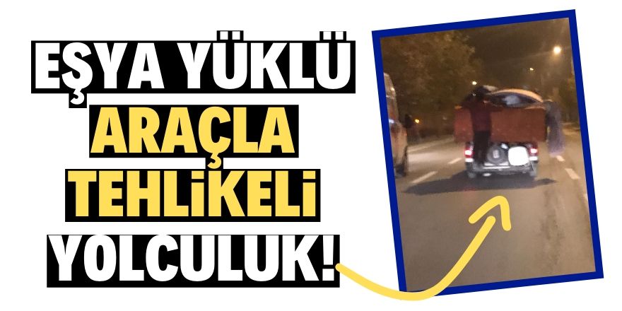 Konya'da tehlikeli yolculuk!