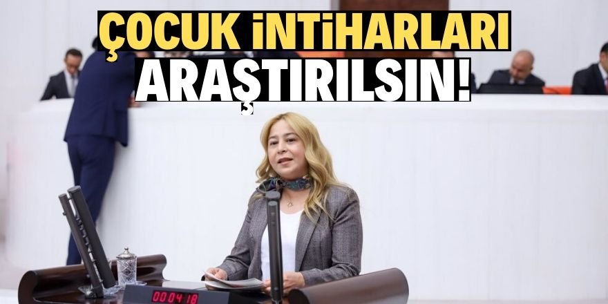 Çocuk intiharları TBMM gündeminde