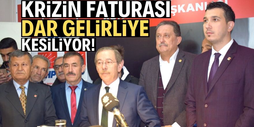 Fatura dar gelirliye!