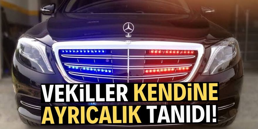 Vekiller kendine ayrıcalık tanıdı!