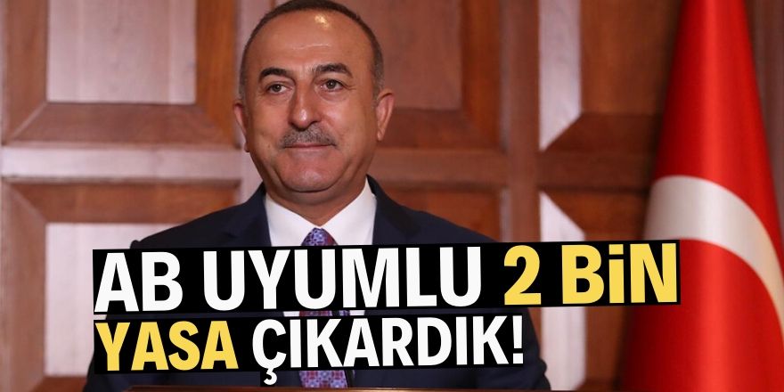 AB standartlarıyla uyumlu yasalar çıkardık!