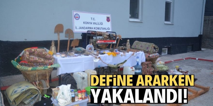 Define ararken jandarmaya yakalandı!