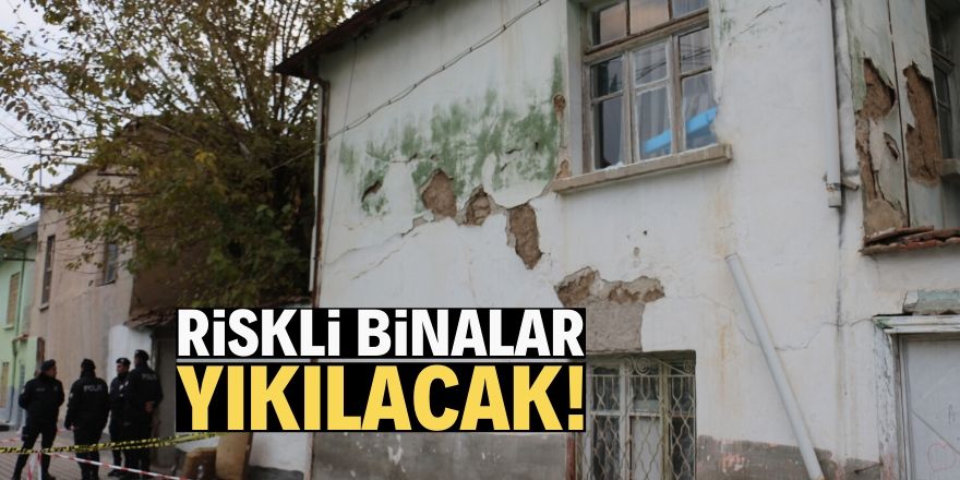 Çöken bina çevresindeki riskli binalar yıkılacak!