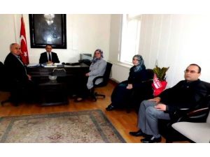 Bafra Şehit Aileleri Derneği'nden Alaçam Kaymakamı Çağlar'a Ziyaret