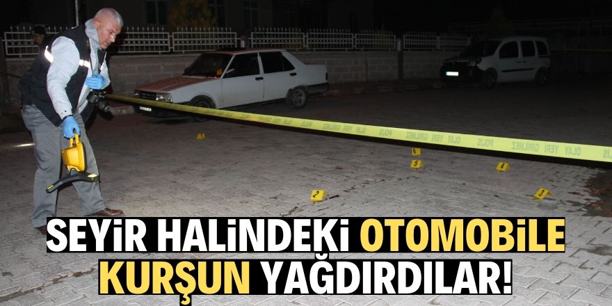 Konya'da arabaya kurşun yağdırdılar!