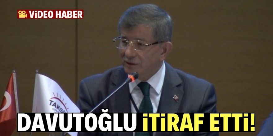 Ahmet Davutoğlu’ndan referandum itirafı