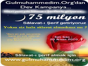 Hedef 75 milyon salavat