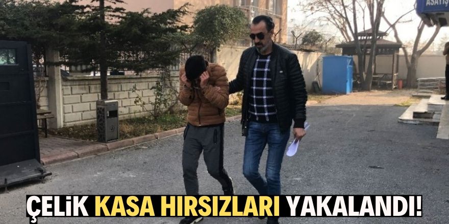 Çelik kasa ve bilgisayar hırsızları yakalandı