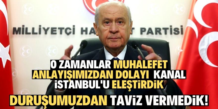 Bahçeli: Ne söylemişsek arkasındayız, taviz vermedik!