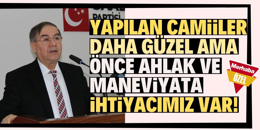 Toplumsal yapımız bozuldu!!