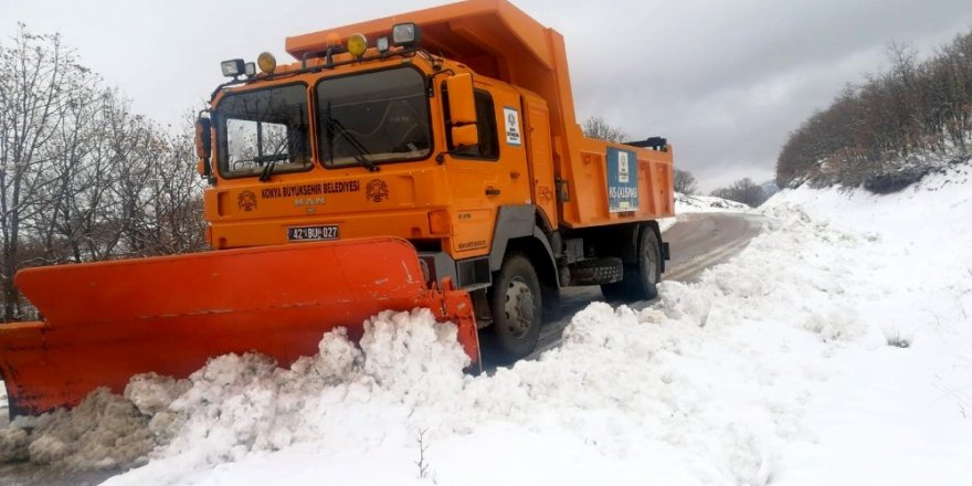 Konya Büyükşehir Belediyesi'nden kar alarmı