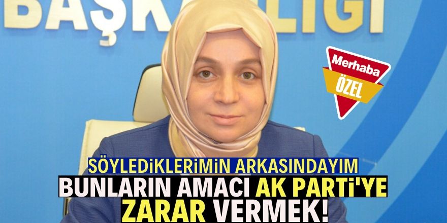 Bunların amacı Erdoğan'a zarar vermek!