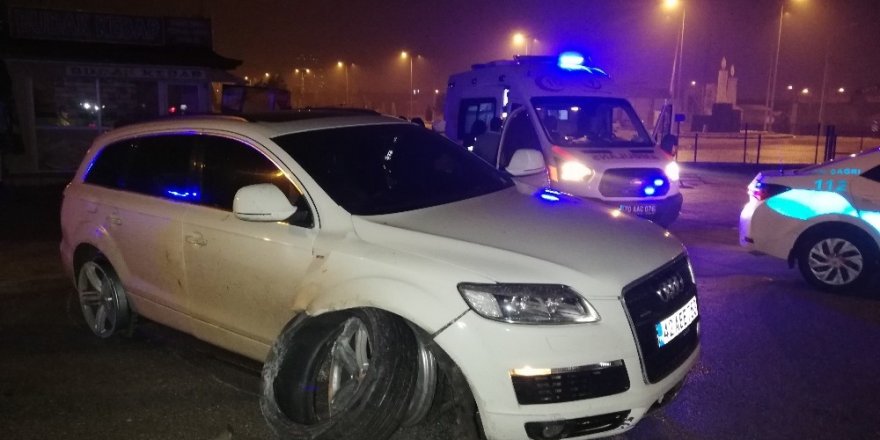 Karaman’da yeni yılın ilk trafik kazası ucuz atlatıldı