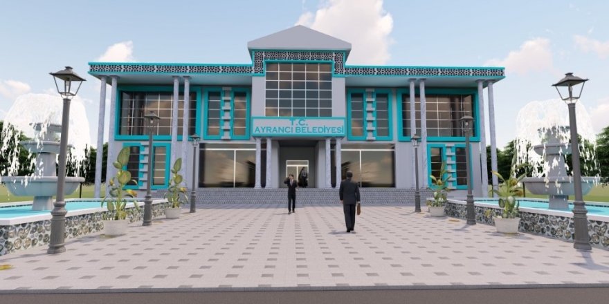 Ayrancı’ya modern belediye binası yapılıyor